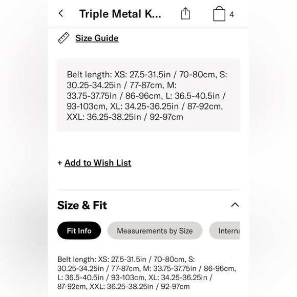 Madewell Triple Metal Keeper Belt - Picture 3 of 7